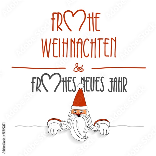 Frohe Weihnachten und frohes neues Jahr - Deutschland