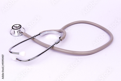 Stethoscope on white background