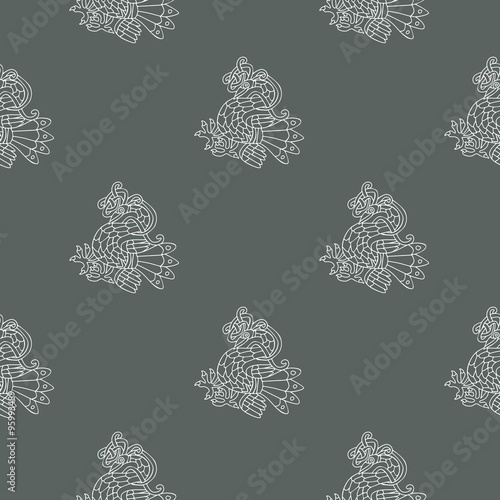 Seamless background with Celtic art and ethnic ornaments for your design