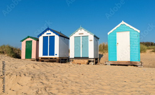Sandy Beach Huts © Helen Hotson