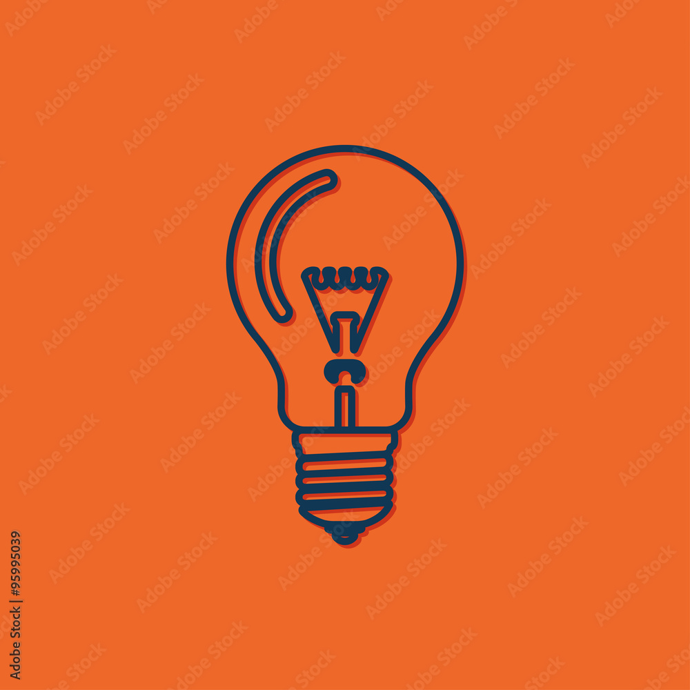Vector lightbulb icon Vector lightbulb icon