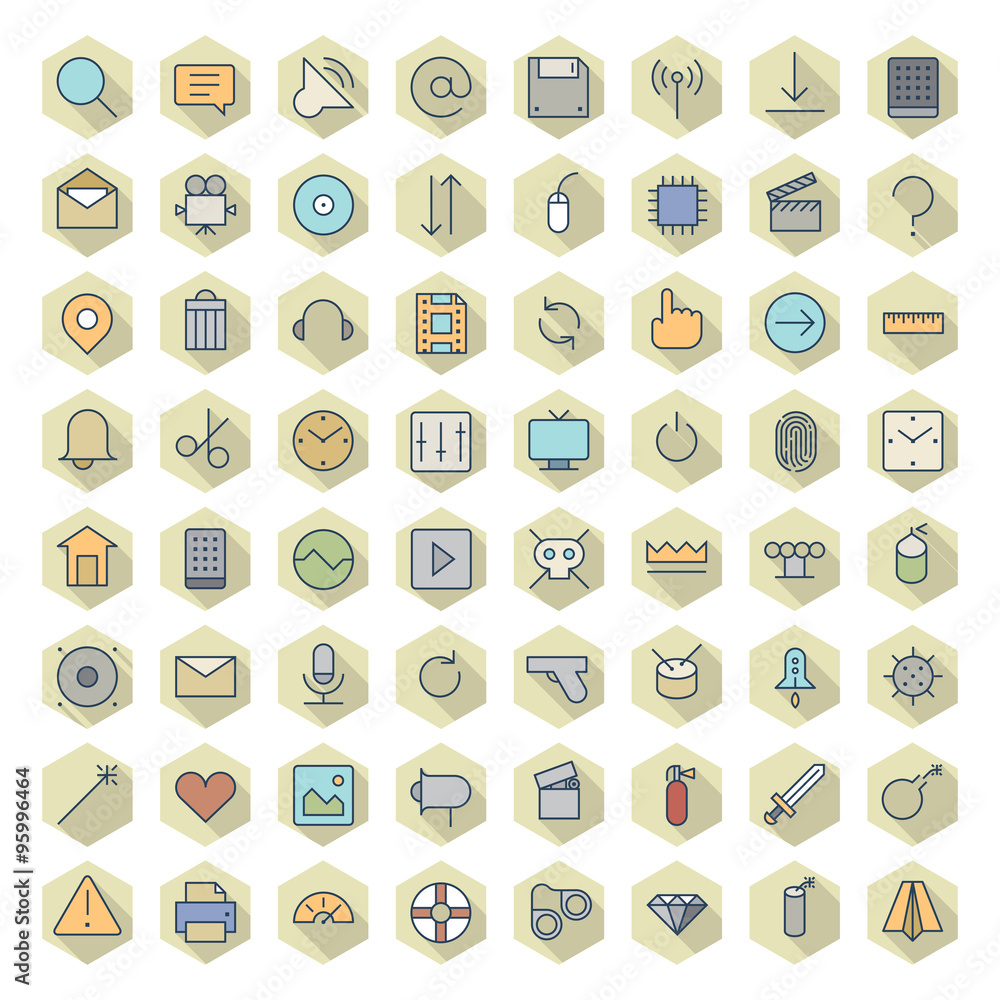 Thin Line Icons For Interface Thin Line Icons For Interface