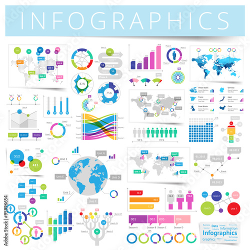 Set of infographics design elements