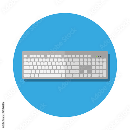 Flat keyboard icon