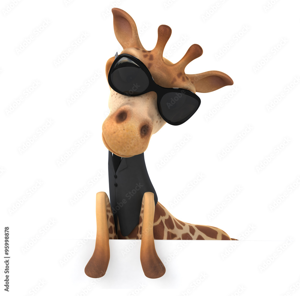 Obraz premium Fun giraffe
