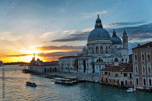 Sunset over the Grand Canal, Venice, Italy