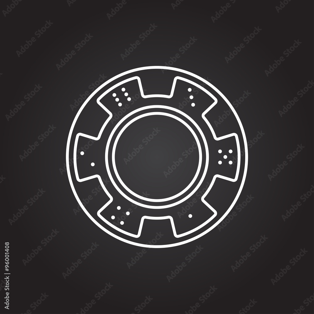 Vector chip icon Vector chip icon