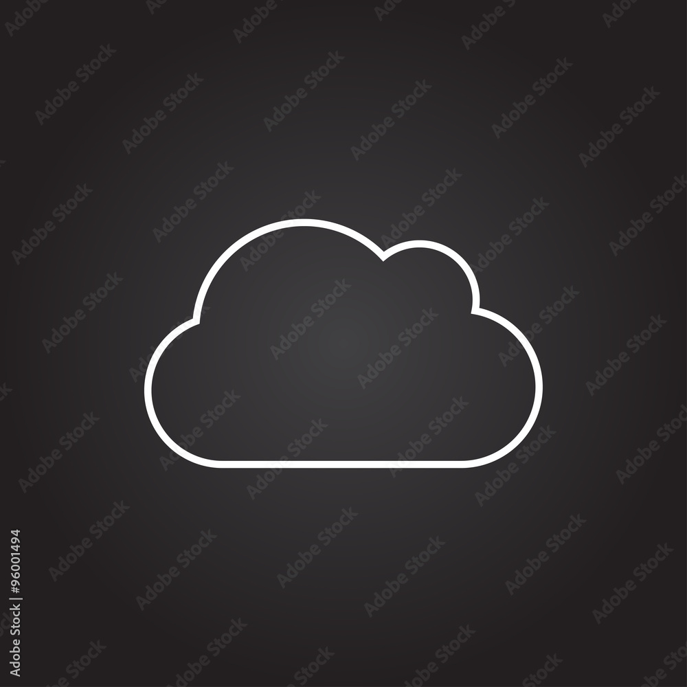 Vector cloud icon Vector cloud icon