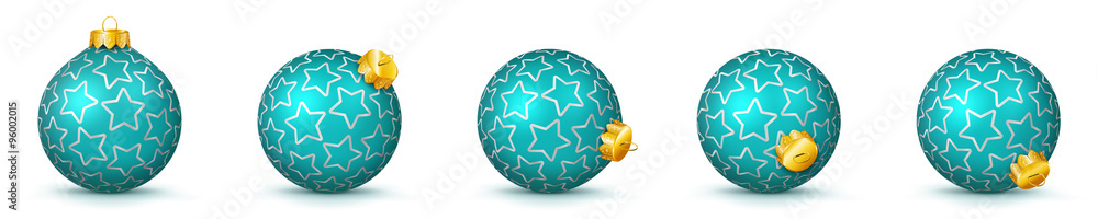 Vektor Weihnachtskugeln - Türkisblau, Blau mit Textur - verschiedenen Perspektiven - Isoliert auf weißem Hintergrund - Jede Kugel ist gruppiert und mit weißer Hintergrund-Ebene. Vektor Weihnachtskugeln - Türkisblau, Blau mit Textur - verschiedenen Perspektiven - Isoliert auf weißem Hintergrund - Jede Kugel ist gruppiert und mit weißer Hintergrund-Ebene.