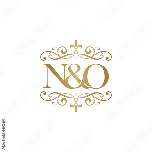 On Initial Logo Ornament Ampersand Monogram Stock Vector (Royalty Free)  337885799