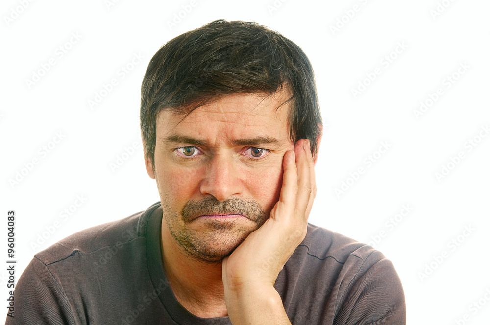 Portrait of sad man Portrait of sad man