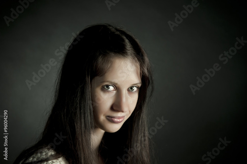 Smiling caucasian girl