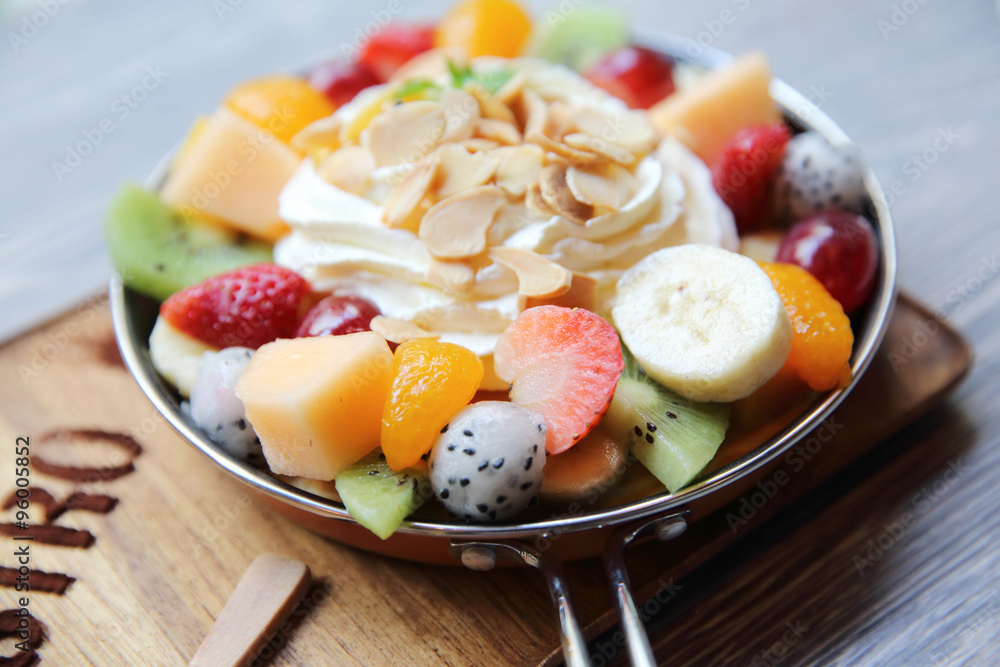 crape cake with fruit crape cake with fruit