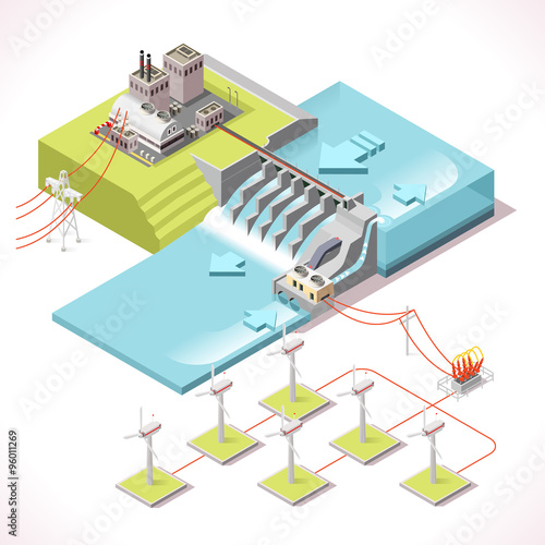 Energy 15 Infographic Isometric