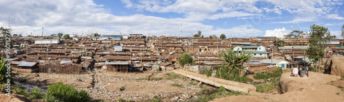 panorama of kibera slum