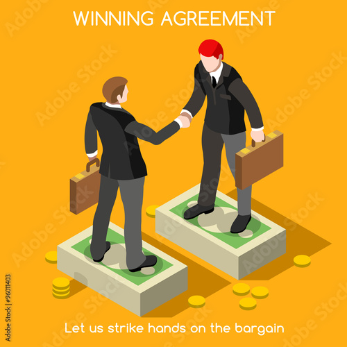 Handshake 02 People Isometric