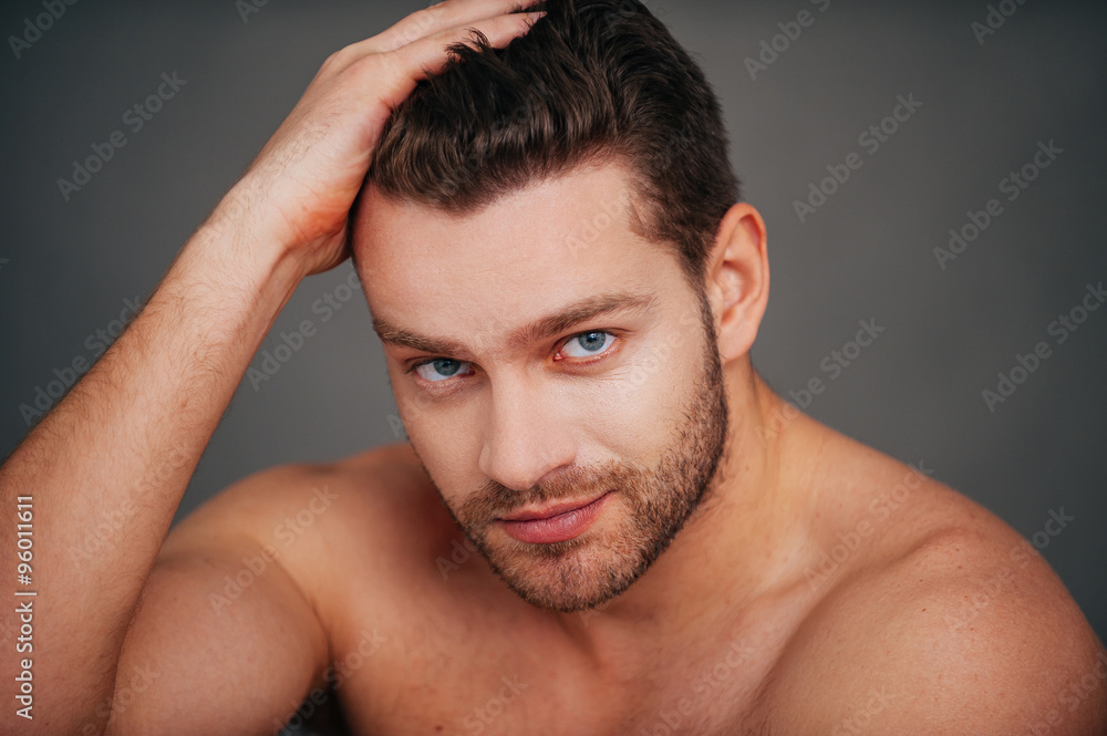 Confident and handsome. Confident and handsome.