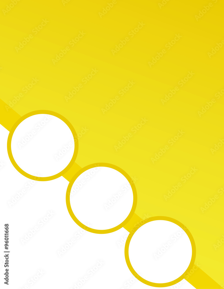 Yellow Circle Flyer Background Stock Vector | Adobe Stock
