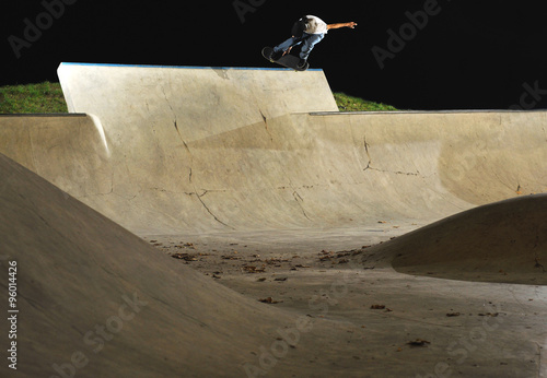 night skateboarding