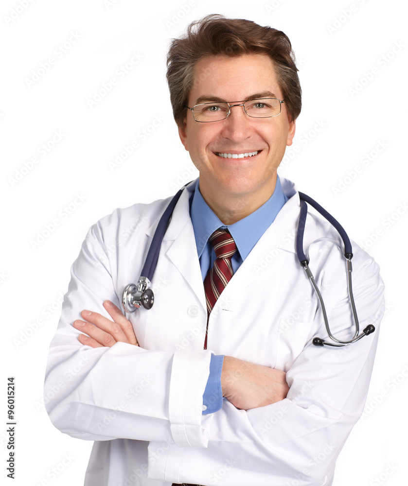 Smiling medical doctor man. Smiling medical doctor man.