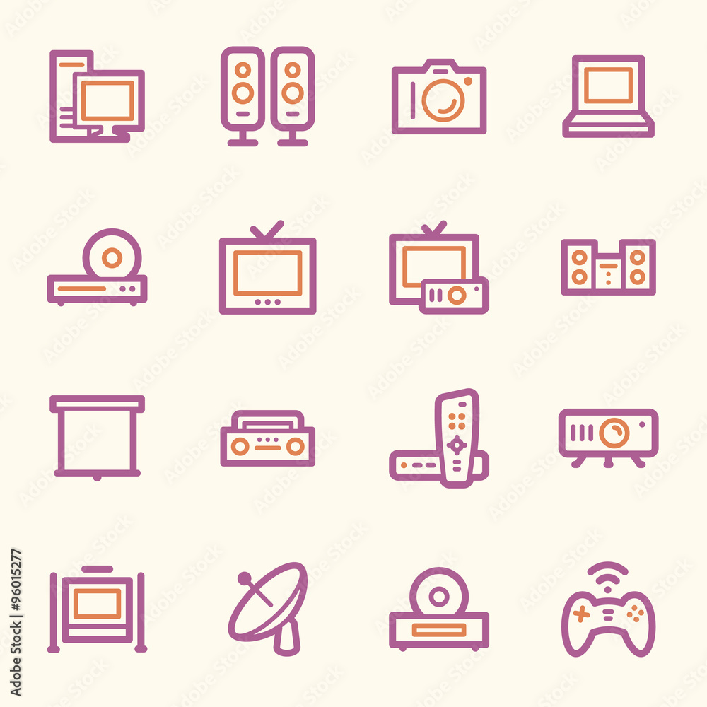 Electronic Appliances Web Icons Electronic Appliances Web Icons
