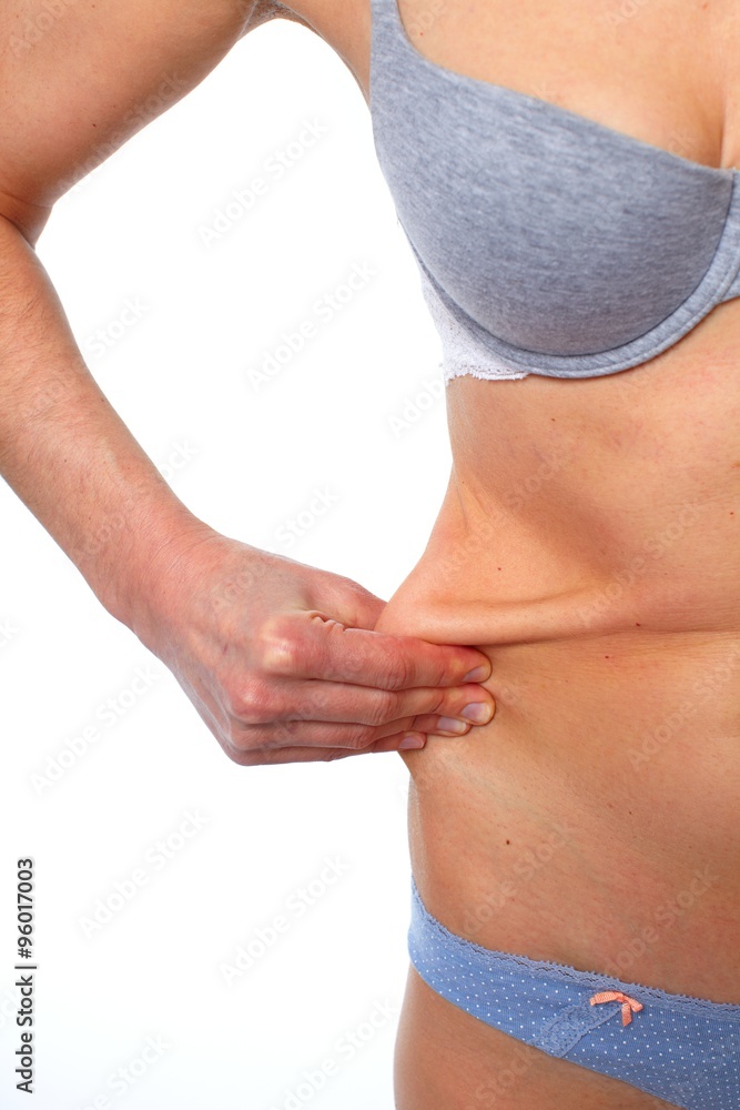 Woman fat belly. Woman fat belly.