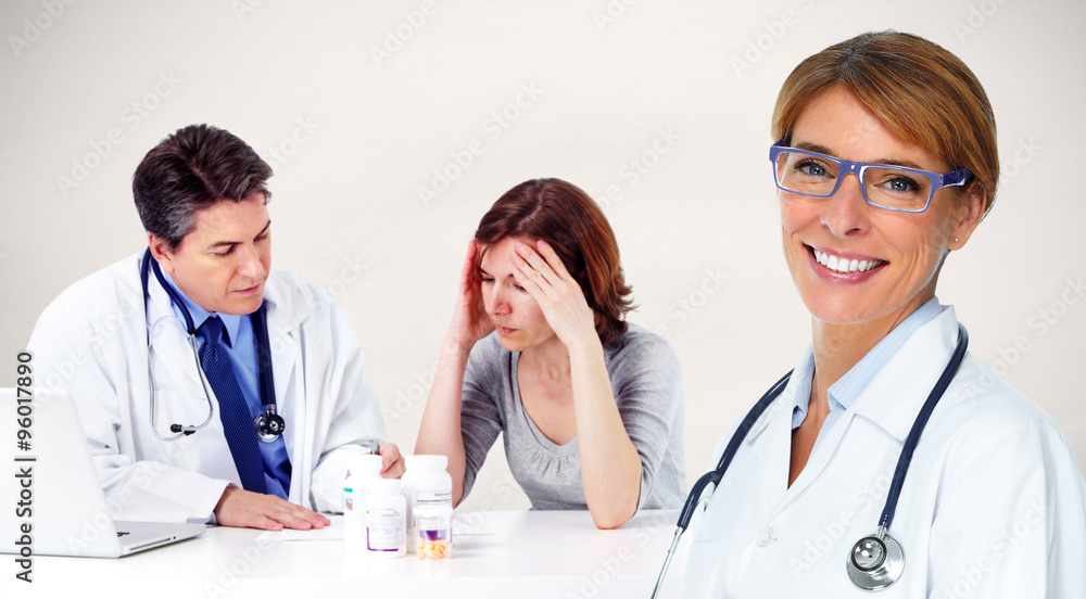 Fototapeta premium Doctor and patient woman.