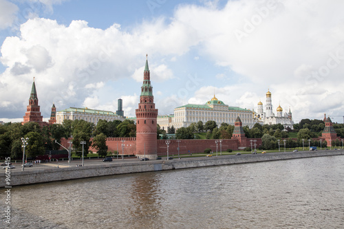 Moscow Kremlin and Moskva river in Russia