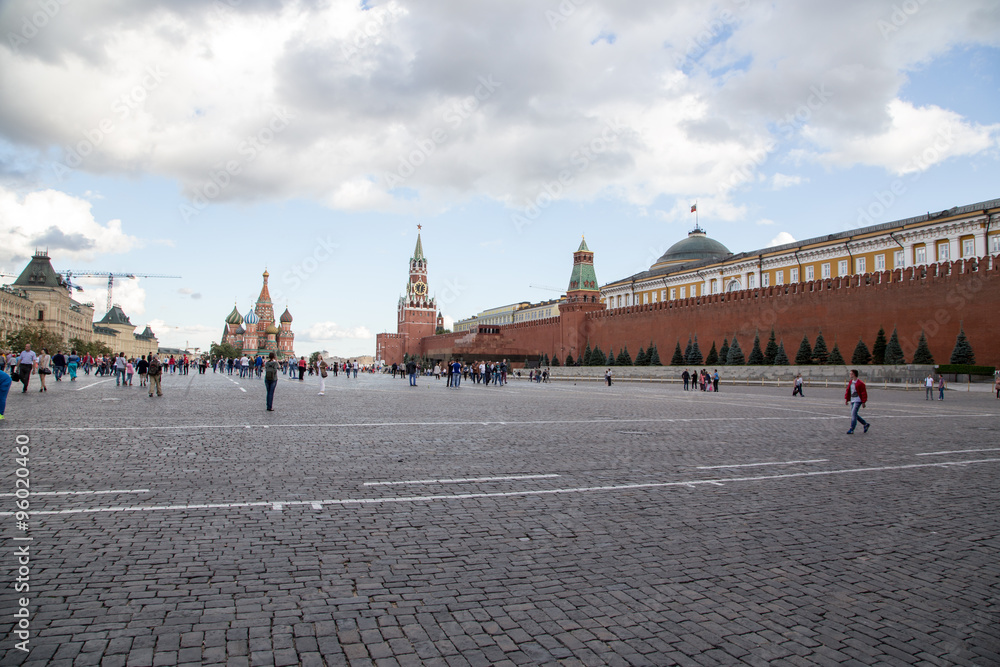 Fototapeta premium The Red Square in Moscow at daytime
