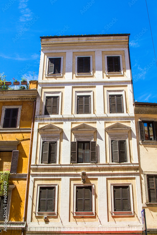 houses at rome, italy