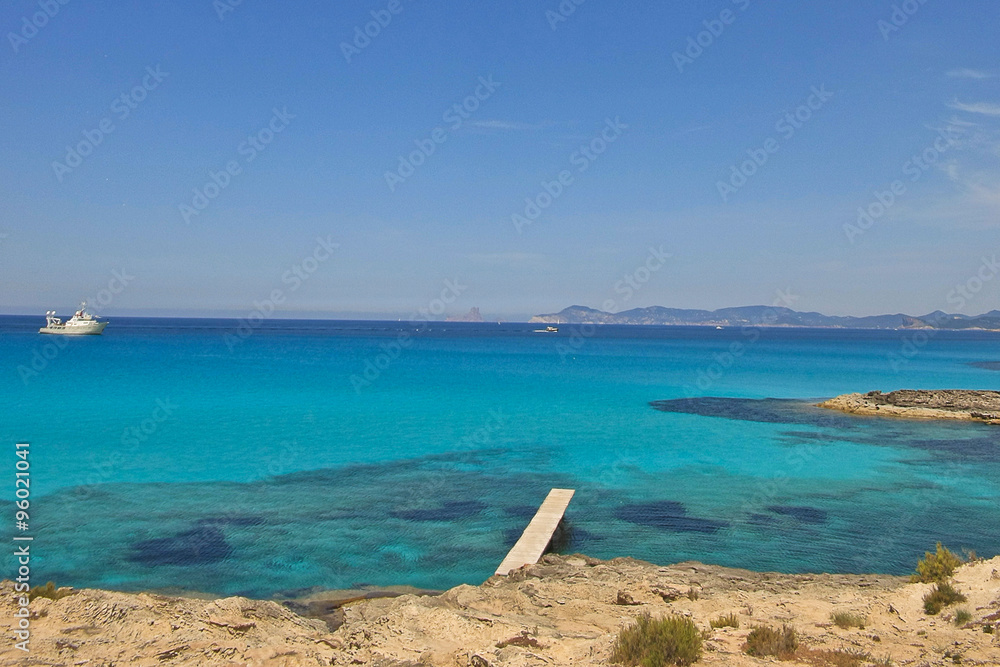 Fototapeta premium Traum in Blau auf Formentera