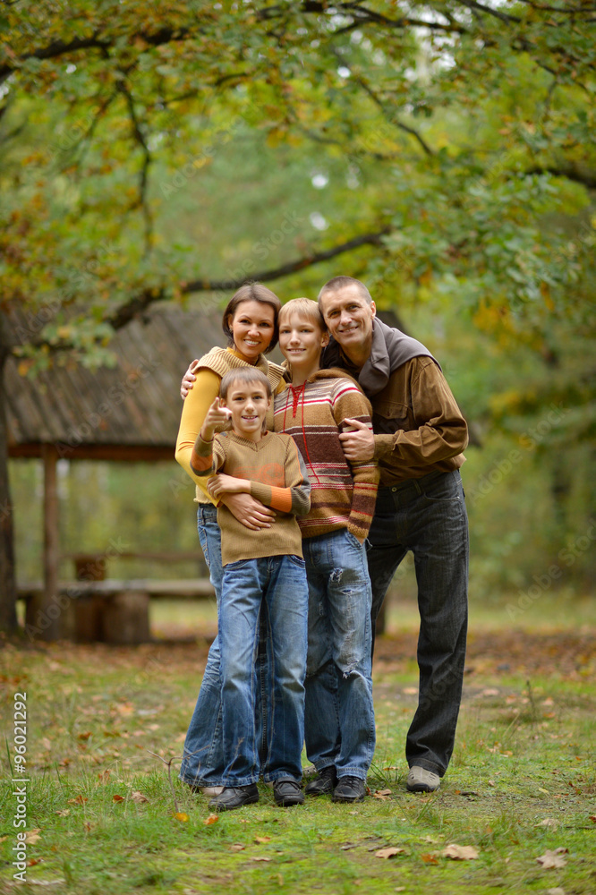 Portrait of family relaxing Portrait of family relaxing