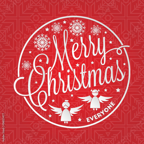 Merry Christmas lettering