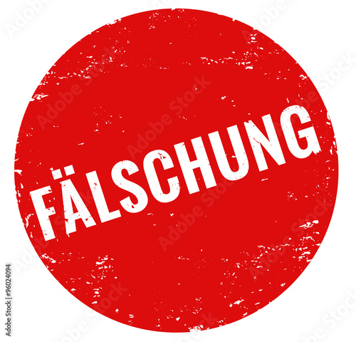 Fälschung Stempel rot