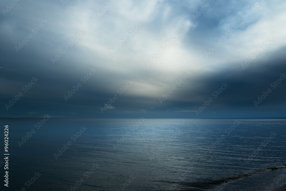 Dark Baltic sea.