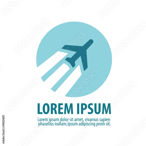 plane vector logo design template. aircraft or airplane icon