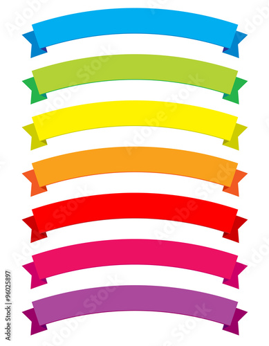 Colored acr tape labels, labels for titles