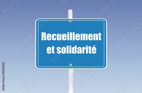 panneau recueillement et solidarité 16112015