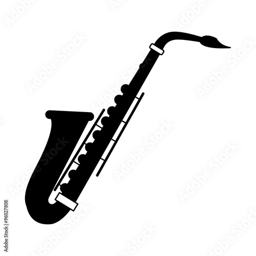 Saxophone black icon