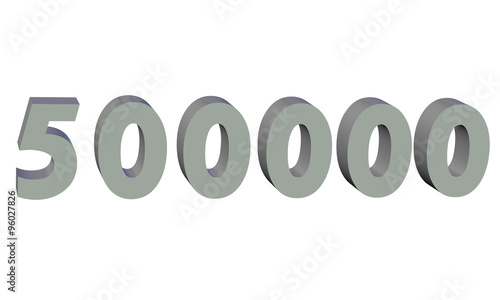 500000, beşyüz bin sayısı