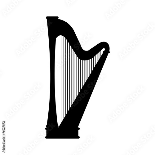 Harp black icon