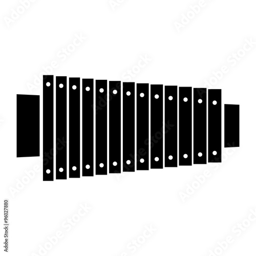 Xylophone black icon