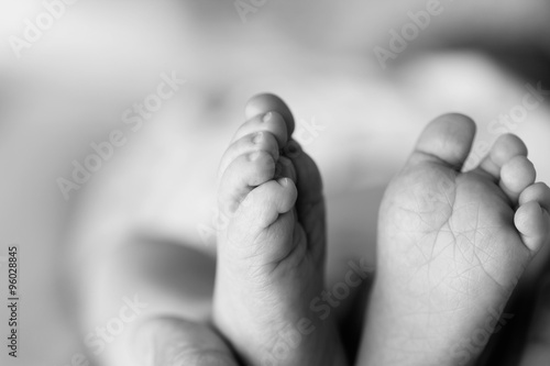 Beautiful Soft newborn baby feet