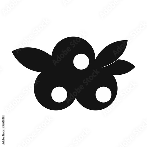 Blueberries simple icon