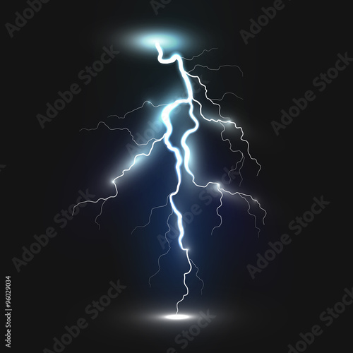 New realistic lightning icon