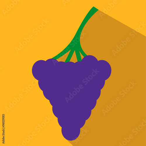 Grapes flat icon