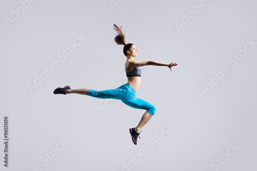 Dancer girl jumping © fizkes