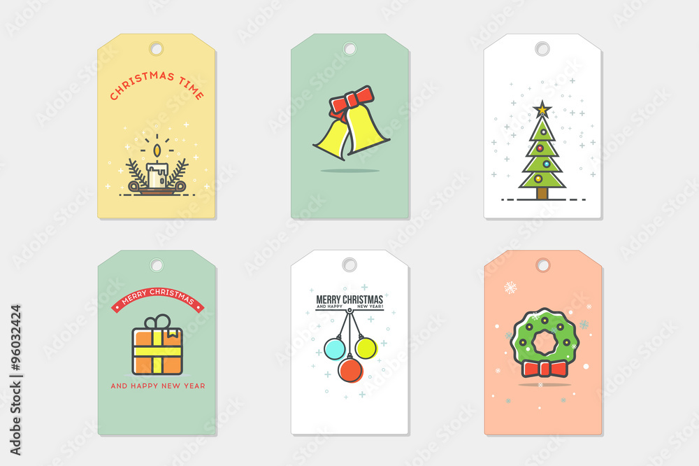 Set of Christmas Cards. Stock vector. Part II Set of Christmas Cards. Stock vector. Part II