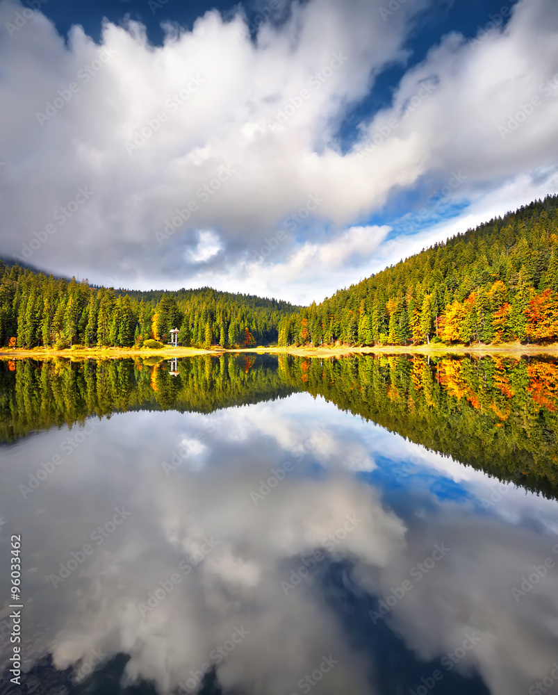 Panorama mountain lake