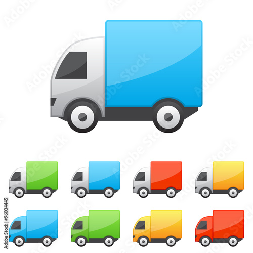 Set of truck icons